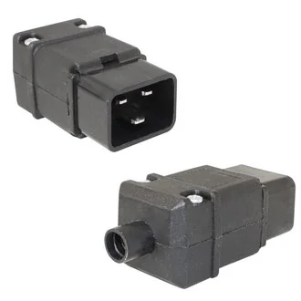 AC-037 - Разъем питания серии AC, вилка 3-х полюсная кабельная, 16А 250В