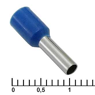 DN02508 BLUE (2.2X8MM) - Наконечник на кабель DN02508, синий, 2.2x8 мм