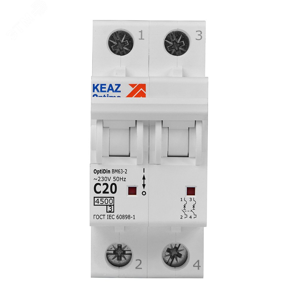 OptiDin BM63-2C20-4,5-УХЛ3 326804