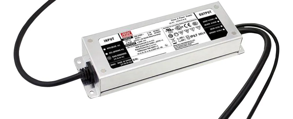 ELG-100-C700D2-3Y - AC-DC, 100.1Вт, IP67, вход 100…305В AC, 47…63Гц/142…431В DC, ККМ, выход 71…143В/700мА, изоляция 3750В AC, в кожухе 199х63х35.5, -40…+70°С, программируемый, с проводом заземления