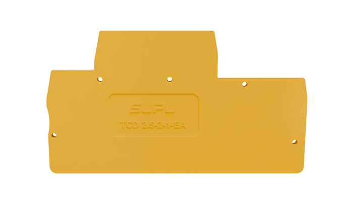 Торцевая крышка TCD2.5-2-1-OG-EA - Торцевая крышка для клемм TCD2.5-2-1..., цвет: оранжевый