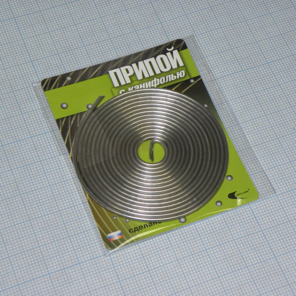 Припой ПОС-61 1.5мм  1.5 метра. - "Векта-21 век"