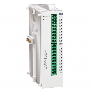 Модуль дискретных входов/выходов DVP16SP11R - Модуль дискретных входов/выходов: 8DI/8DO (Relay), 24V DC Power, SLIM