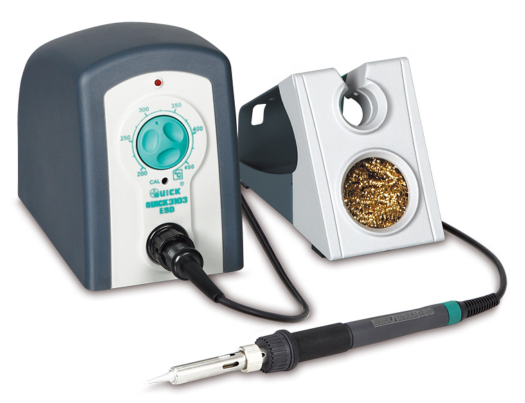 QUICK 3103 ESD - Паяльная станция 80 Вт, 200°С-450°С, в комплекте паяльник с жалом Quick QSS960-T-I