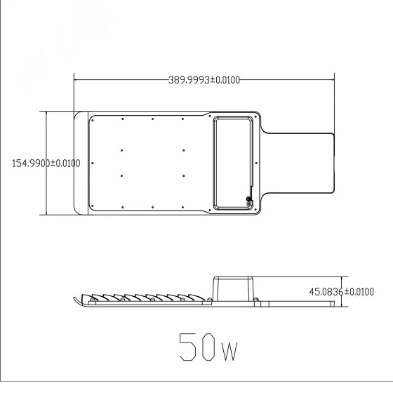 Уличный светильник SPP-503-0-30K-050 50Вт 3000K 5000Лм IP65 КСС "Ш-с" DOB-SMD 48мм Б0051836