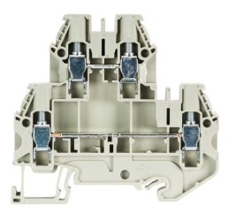 Клемма WT 4 E - Этажная клемма, тип фиксации провода: винтовой, номинальное сечение: 4 мм кв., 32A, 800V, ширина: 6 мм, цвет: серый, тип монтажа: DIN 35