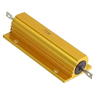 RX24 75W 5% 150R - Мощный постоянный резисторRX24 75Вт ±5% 150Ом, алюминиевый корпус