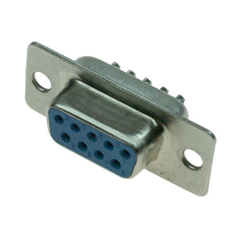 DB-9F - гнездо 9 pin на кабель (пайка)