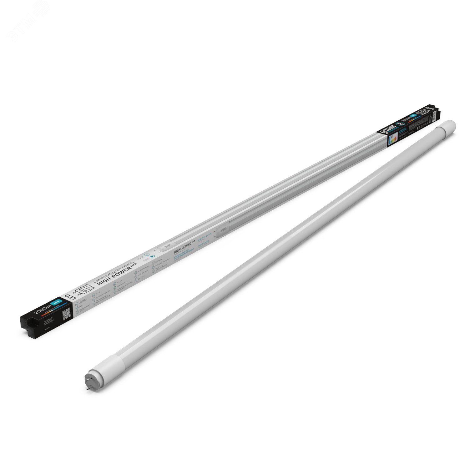 Лампа Elementary T8 24W 2000lm 4000K G13 1200mm стекло LED 1/20 93024