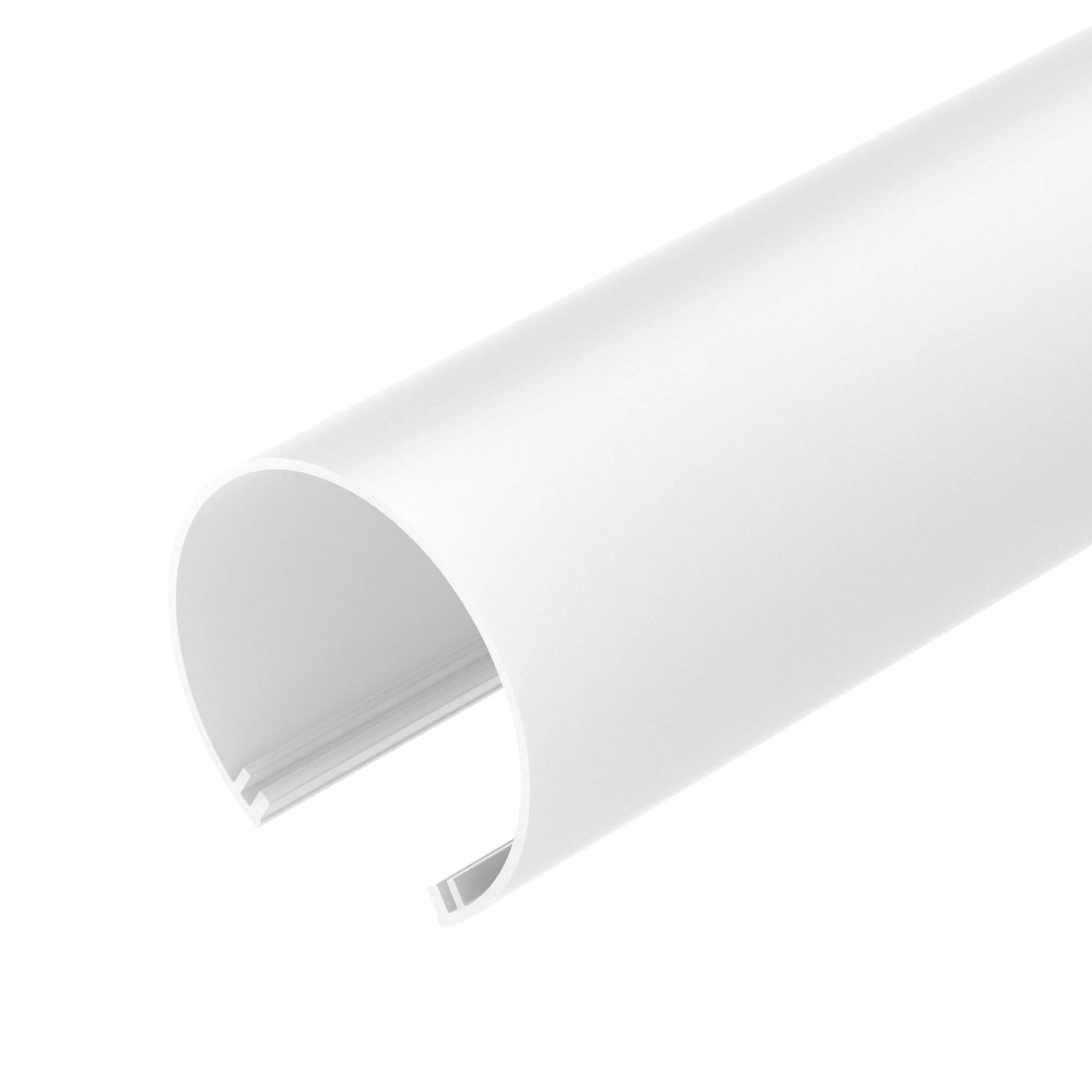 Экран SL-ROUND-D60-2000 OPAL 019287 - Круглый матовый экран к подвесному профилю SL-ROUND-D60. Длина 2000мм. Диаметр 60 мм. Цена за 1м экрана.  Светопропускание 85%.