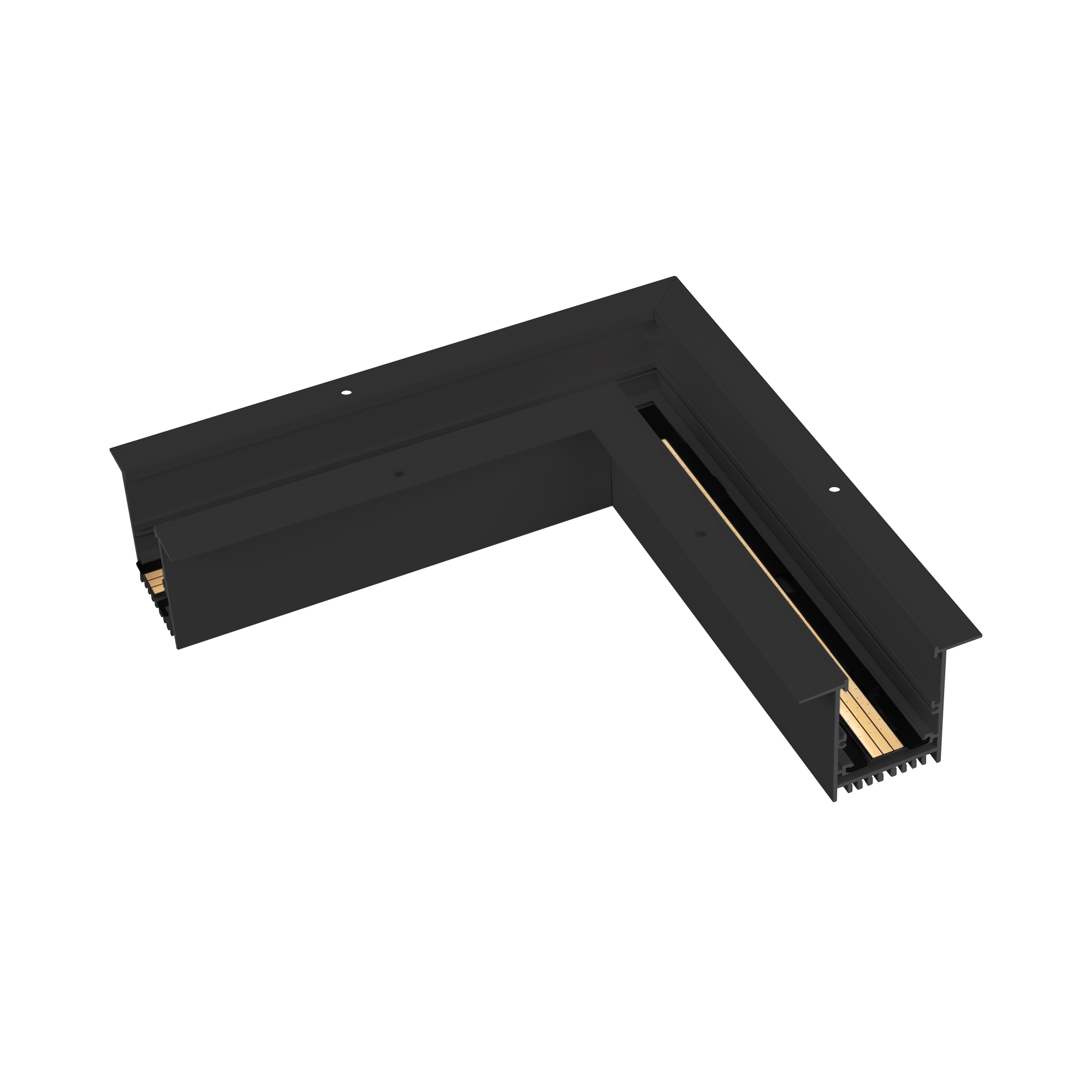 Коннектор угловой MAG-CON-4560-F-L90 (BK) 026917(3) - Угловой прямой коннектор для встраиваемого трека MAG-TRACK-4560-F. DC24V. Материал алюминий, цвет черный. Размеры 245x245x75x60мм. Аксессуары для соединения с треком приобретаются отдельно.