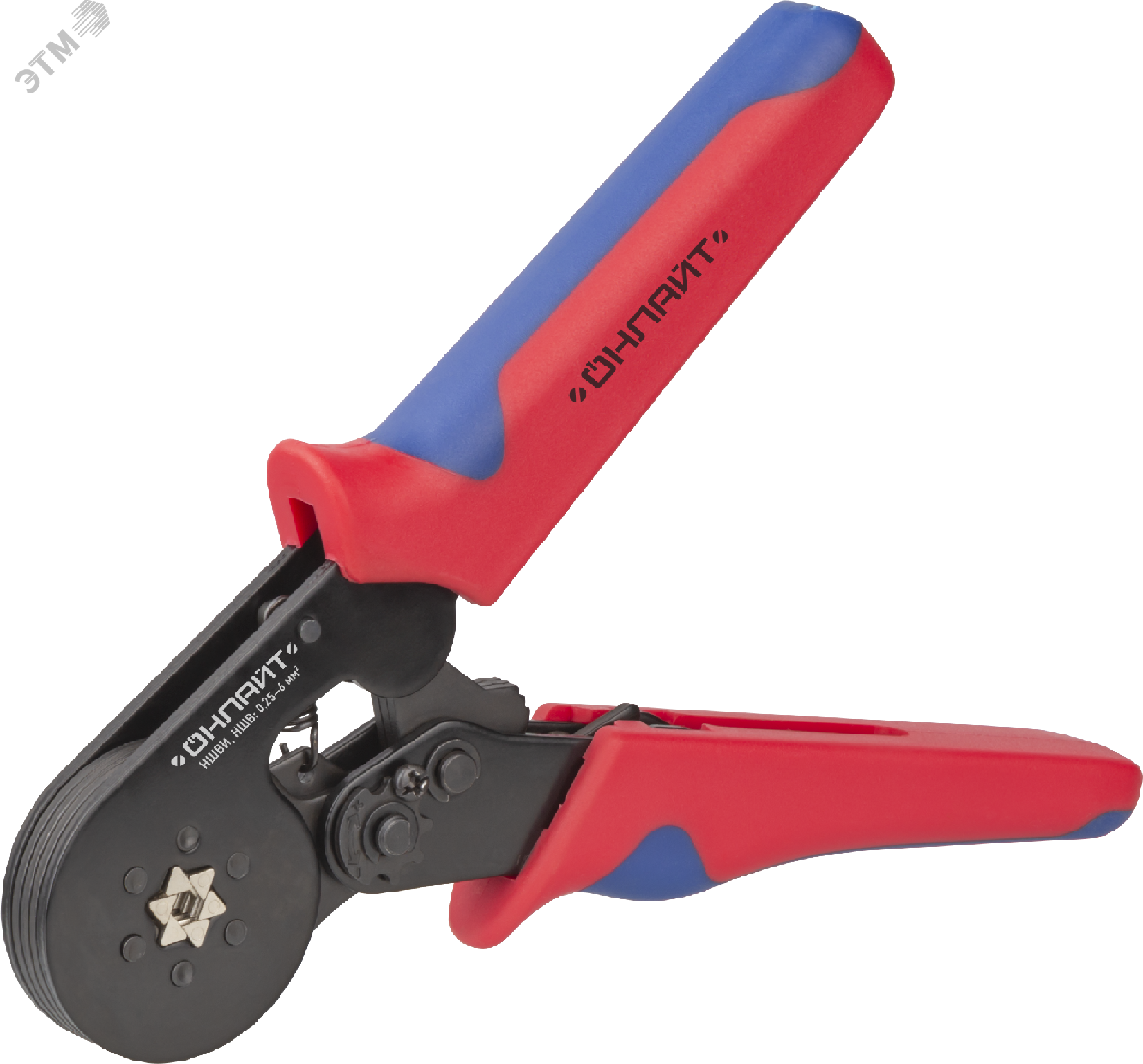 Пресс-клещи саморегулируюшиеся для втулочных наконечников 6 мм2 ОНЛАЙТ OHT-Pkv01-D-6 24596
