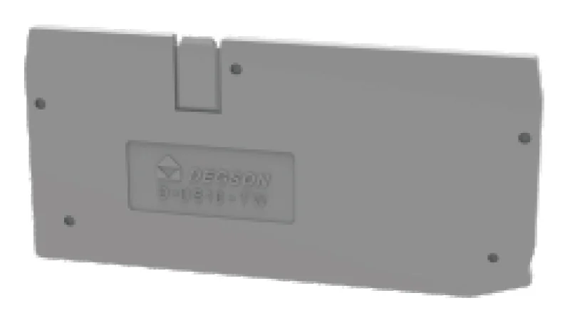 Торцевая крышка D-DS10-TW-01P-11 - Торцевая крышка, для клемм DS10-TW..., цвет: серый