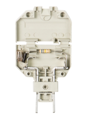 Держатель Si ST GL - Держатель предохранителя, 5x20, для клемм WK 4 TKG / WKFN 4 TKG, индикация LED 220V, цвет: серый