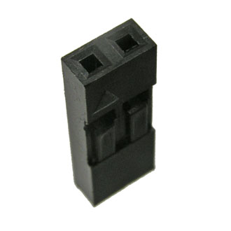 BLS-2 + TERMINAL - Разъем 1х2 гнездо на кабель, шаг 2.54мм, с контактами