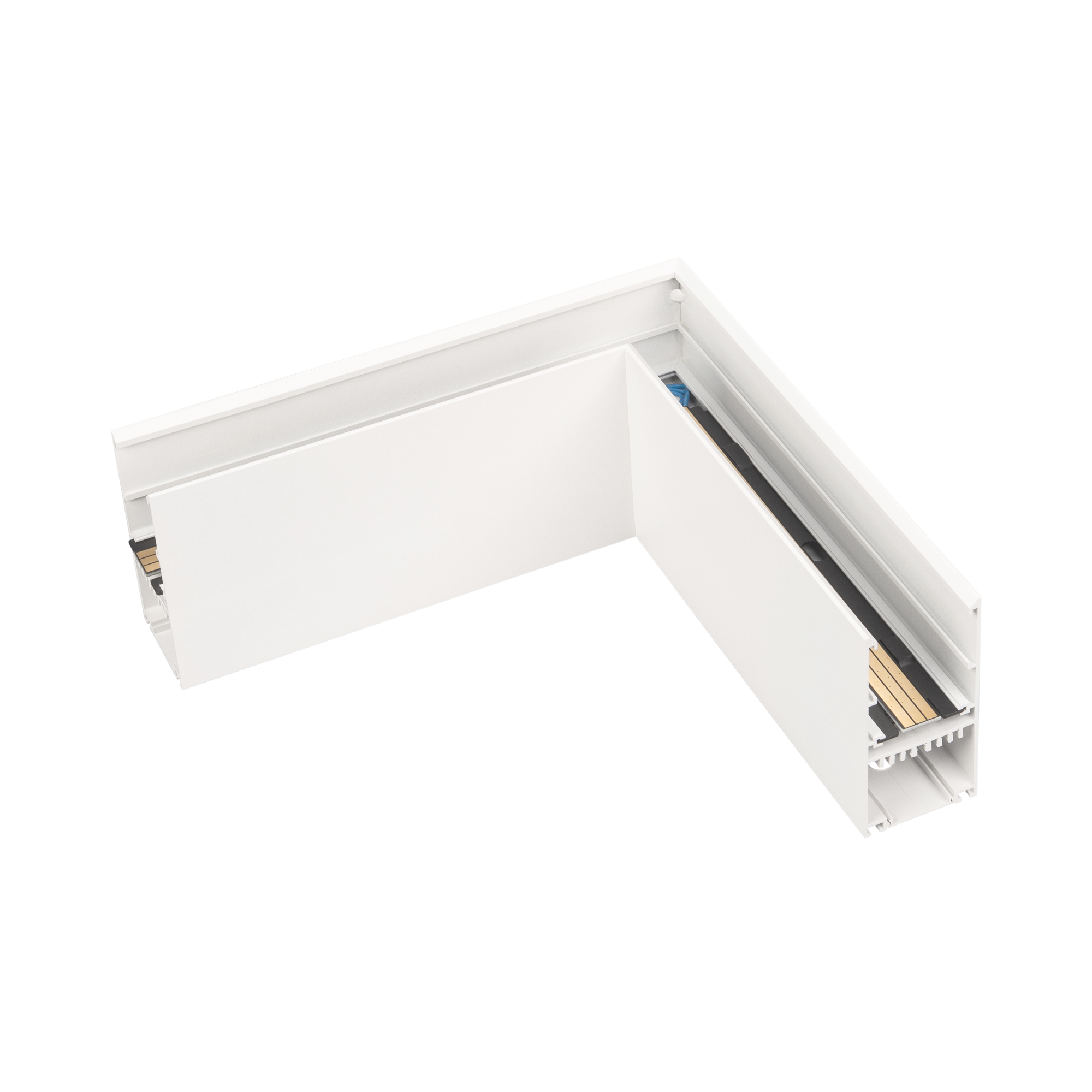 Коннектор угловой MAG-CON-4592-L90 (WH) 026910 - Угловой прямой коннектор для трека MAG-TRACK-4592. Материал алюминий, цвет белый. Размеры 230x230x45x92мм. DC24V. Аксессуары для соединения с треком приобретаются отдельно.
