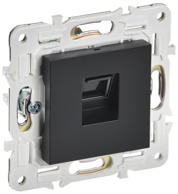 SKANDY Розетка компьютерная RJ45 кат.5E SK-K01Bl черный IEK SK-K10-1-K02