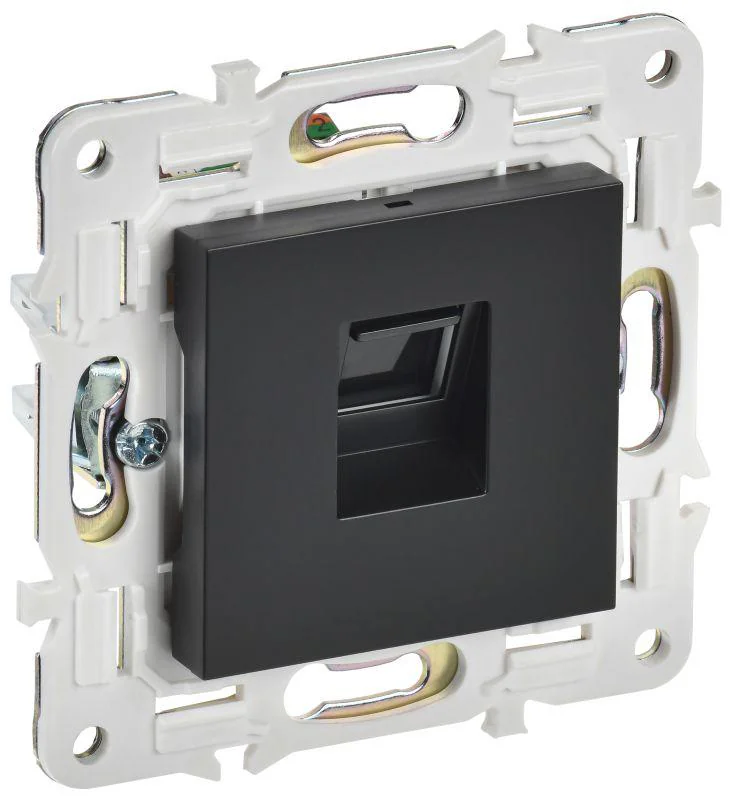 SKANDY Розетка компьютерная RJ45 кат.5E SK-K01Bl черный IEK SK-K10-1-K02