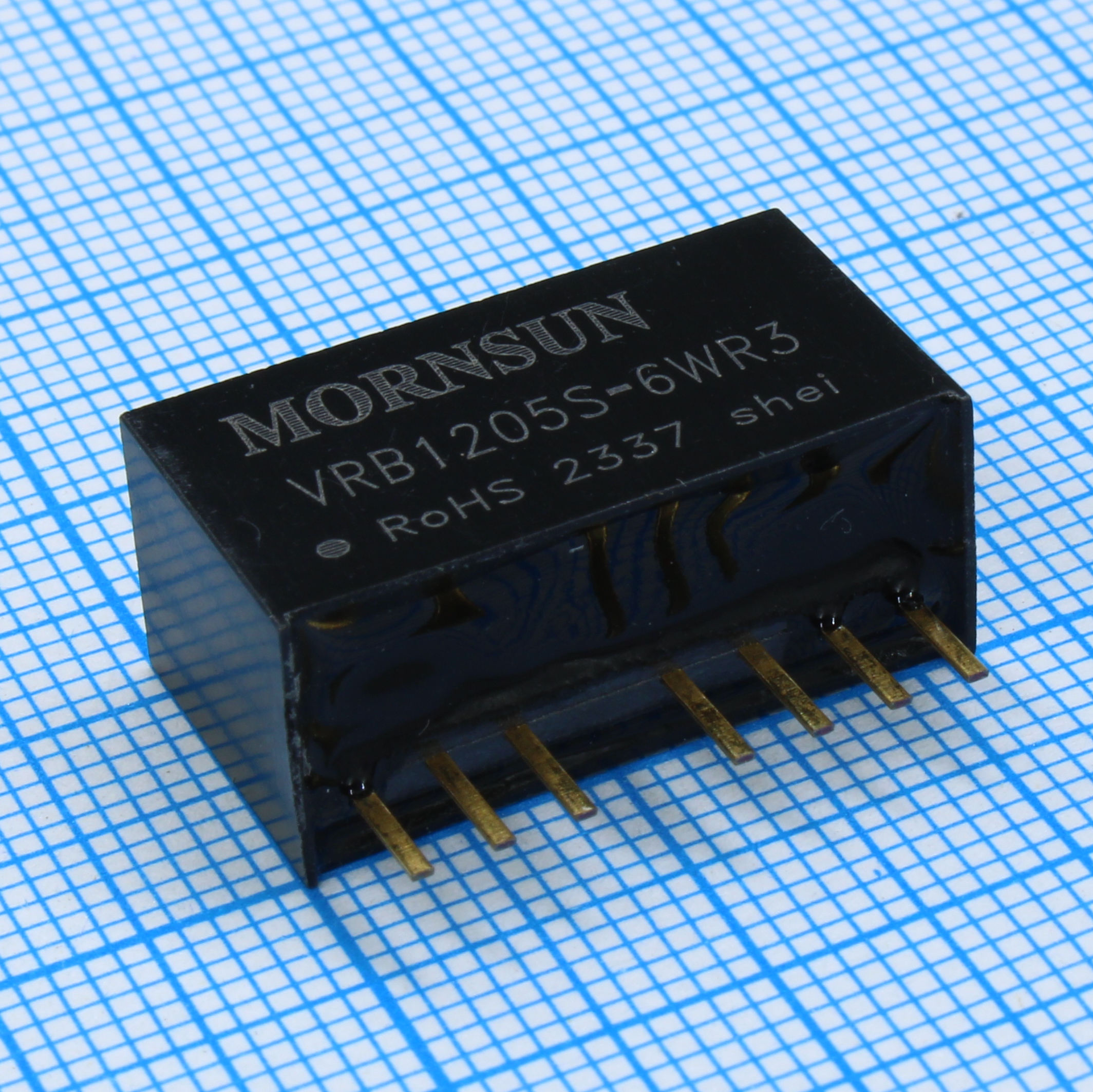 VRB1205S-6WR3 - Преобразователь DC/DC мощность, Вт: 6 вход 12(9...18)В выход 5В/1.2А изоляция 1600В КПД 87% -40°С...+105°С