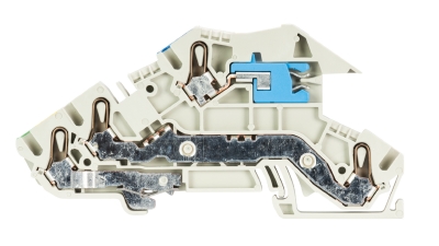 Клемма этажн. WKIS 2,5 NT-D-SL - Этажная клемма, тип фиксации провода: пружинный, номинальное сечение: 2,5 мм кв., 22A, 400V, ширина: 5 мм, цвет: серый, тип монтажа: DIN 35