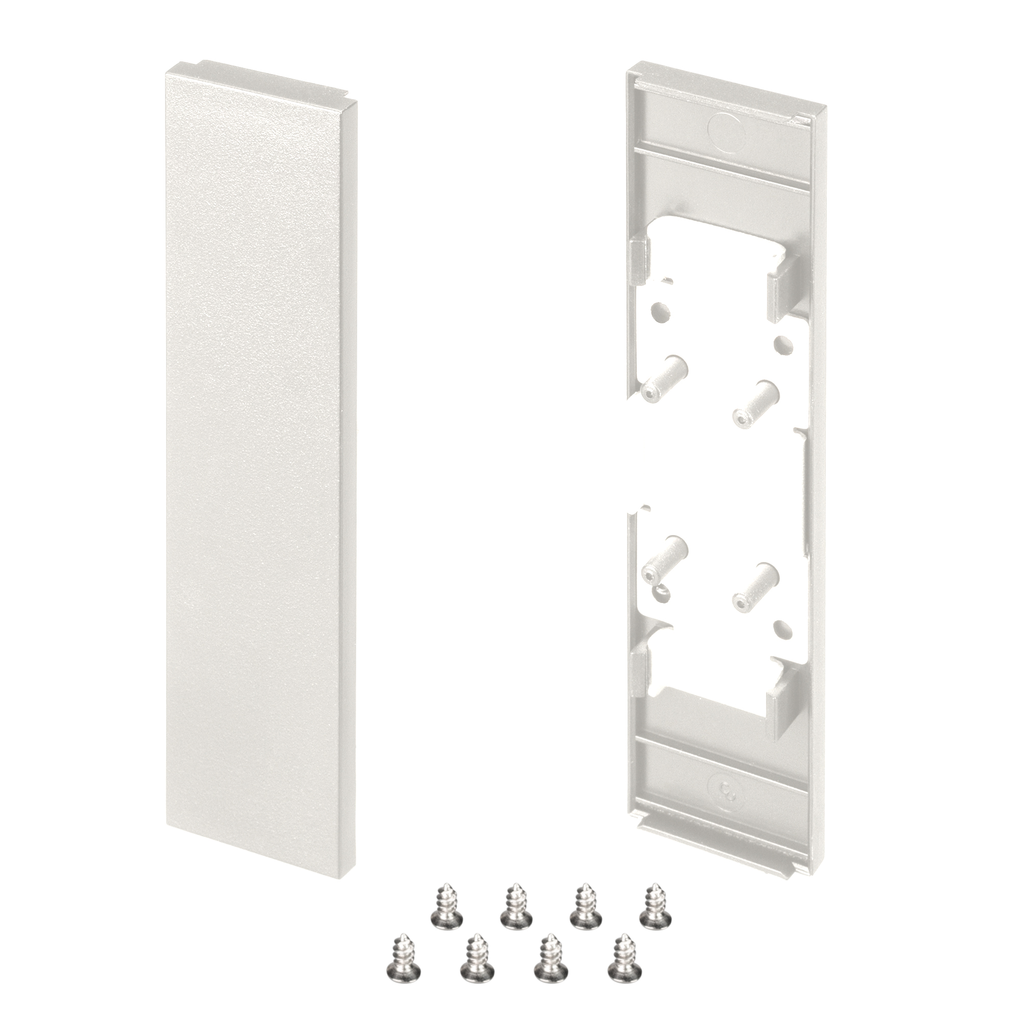 Заглушка SL-LINE-25100-DUAL WHITE глухая 043125 - Пара заглушек белого цвета (без отверстия) для профиля SL-LINE-25100-DUAL-2500 WHITE. В комплекте 2 заглушки. Цена за комплект.