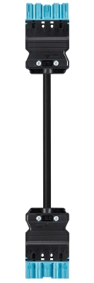 Соединитель GST18I5KSBS 25E 20PB02 - Кабельная сборка, оконеченная вилочным разъемом GST18i5, и розеточным разъемом GST18i5, 5 полюсов, длина кабеля: 2 метра, сечение жил кабеля: 5х2,5 мм.кв., номинальное напряжение: 250V / 400V, номинальный ток: 20А, цве