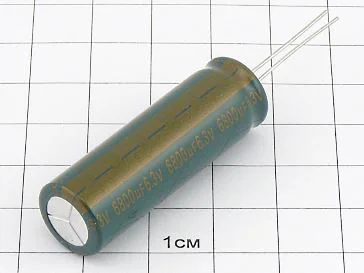 Конденсатор 6800мкФ 6.3В 13x41 105°C