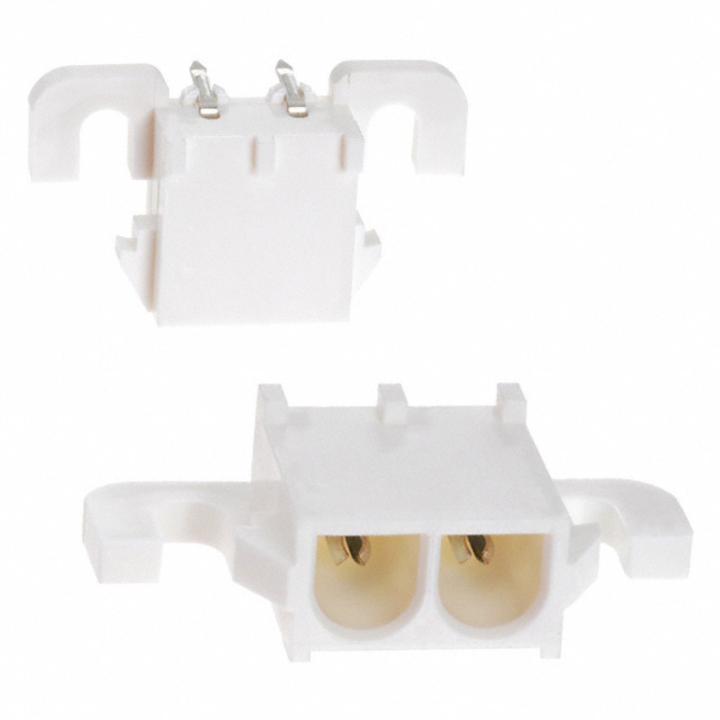 1-350942-0 - Разъем типа провод-плата, угловой, 6.35 мм, 2 контакт(-ов), Штыревой Разъем