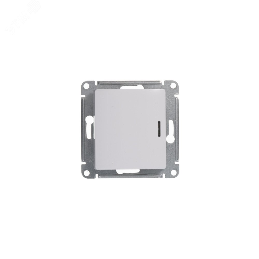 Переключатель проходной 1-кл. СП Glossa 10А IP20 (сх. 6а) 10AX с подсветкой механизм бел. SE GSL000163