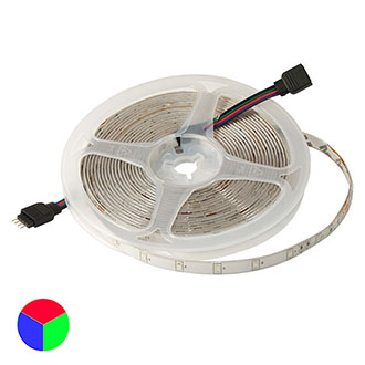 2835 300LED IP65 12V RGB - LED-лента/ RGB красный, зеленый, синий/ 60LED на метр/ U=12V/ 4 Вт на метр/ влагозащитная