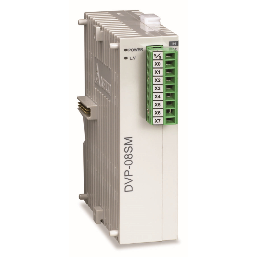 Модуль дискретных входов DVP08SM10N - Модуль дискретных входов: 8DI, 120V AC Power, SLIM