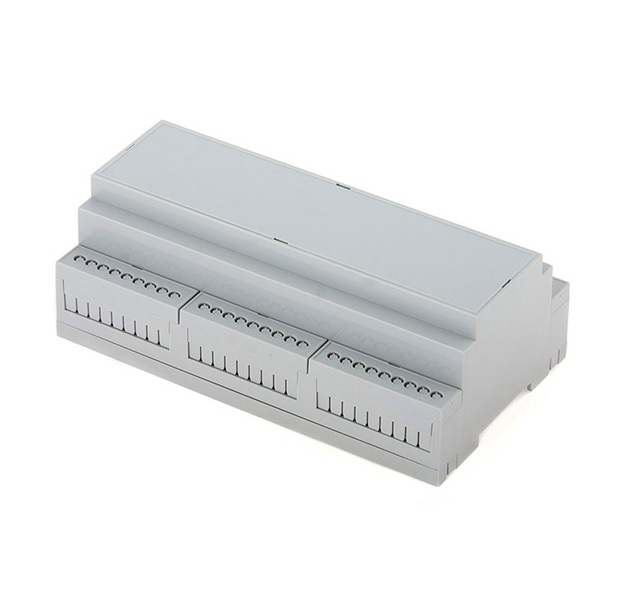 D12MG - Пластиковый корпус на DIN рейку, светло-серый