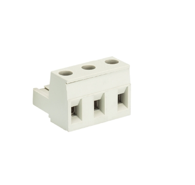 Розетка Wiecon 8313 B / 3 OB - Розеточный разъем, угловой, на кабель, шаг 7,5 мм, 3 полюса, номинальное сечение: 2,5 мм кв., винтовая фиксация провода, 690V, 12А, с маркировкой, цвет: серый, серия 8313 B