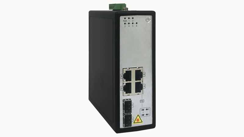 Коммутатор неупр. DSW-A6K2040P - Коммутатор неуправляемый, 2 порта RJ-45, 10/100/1000BaseT, 2 порта SFP, номинальное напряжение 12/24/48 VDC и 24 VAC, IP30, рабочая температура: -40°C~+75°C, монтаж DIN35