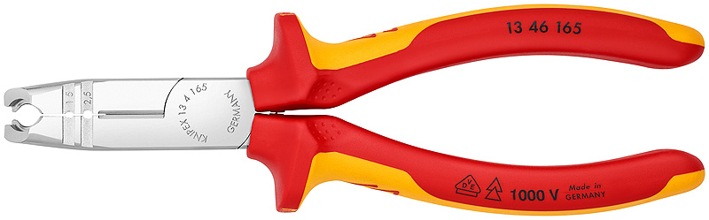 Клещи-стрипперы VDE для круглых кабелей, 0.75-1.5/2.5 мм2, длина 165 мм, хром-2 KN-1346165