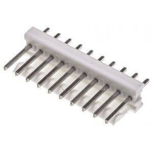 1-640456-0 - Разъем типа провод-плата, вилка прямая, шаг 2.54 мм, 10 контактов. Серия MTA-100