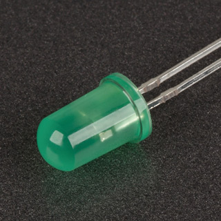 Светодиод ARL2-5013PGD-B (ANR, 5мм (круглый)) 010758 - Светодиод 5мм , мигающий зелёный яркий 525nm, диффузная линза,частота 2,5-3Hz