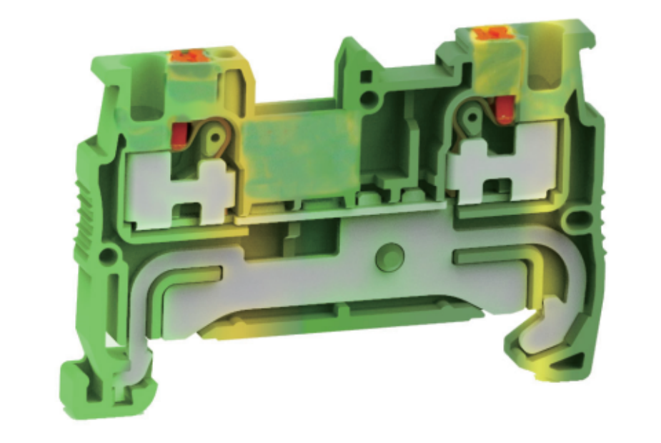 Заземляющая клемма UJ6-1.5JD - Заземляющая клемма, тип фиксации провода: push-in, номинальное сечение: 1,5 мм кв., ширина: 3,5 мм, цвет: желто-зеленый, тип монтажа: DIN 35