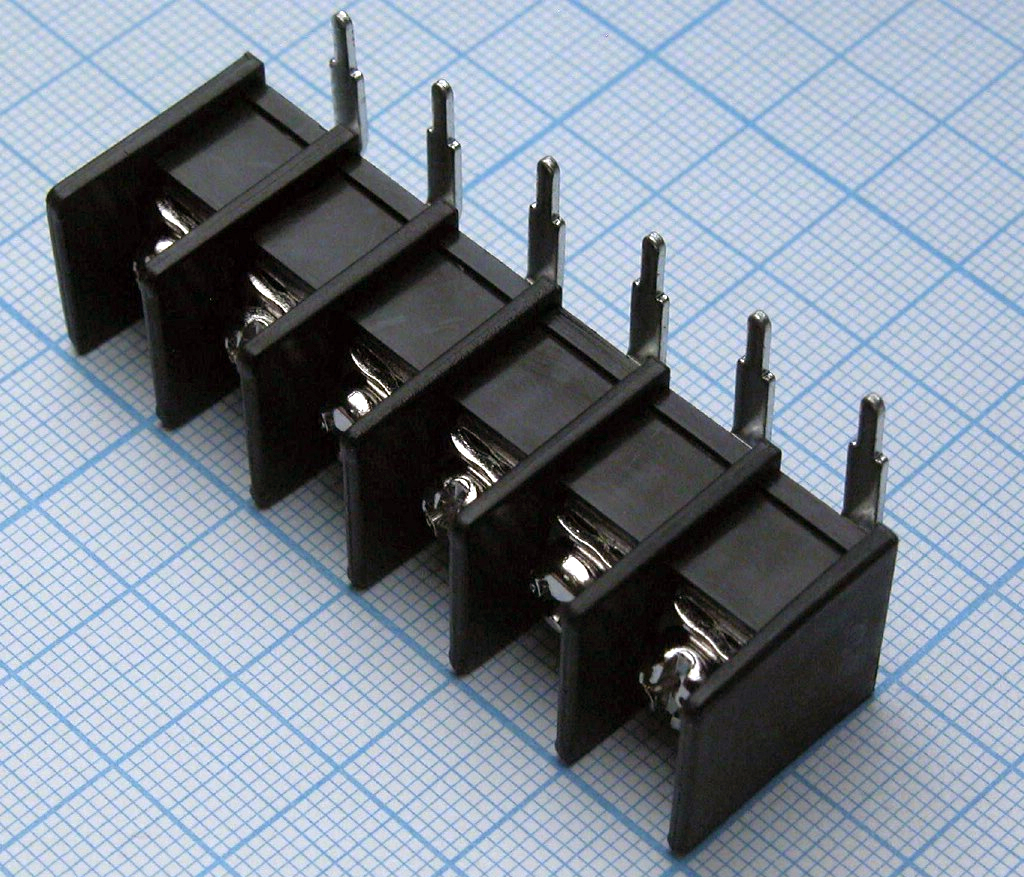 DG45R-B-06P-13-00A(H) - Барьерный клеммный блок 6 контактов. Серия DG45R-B