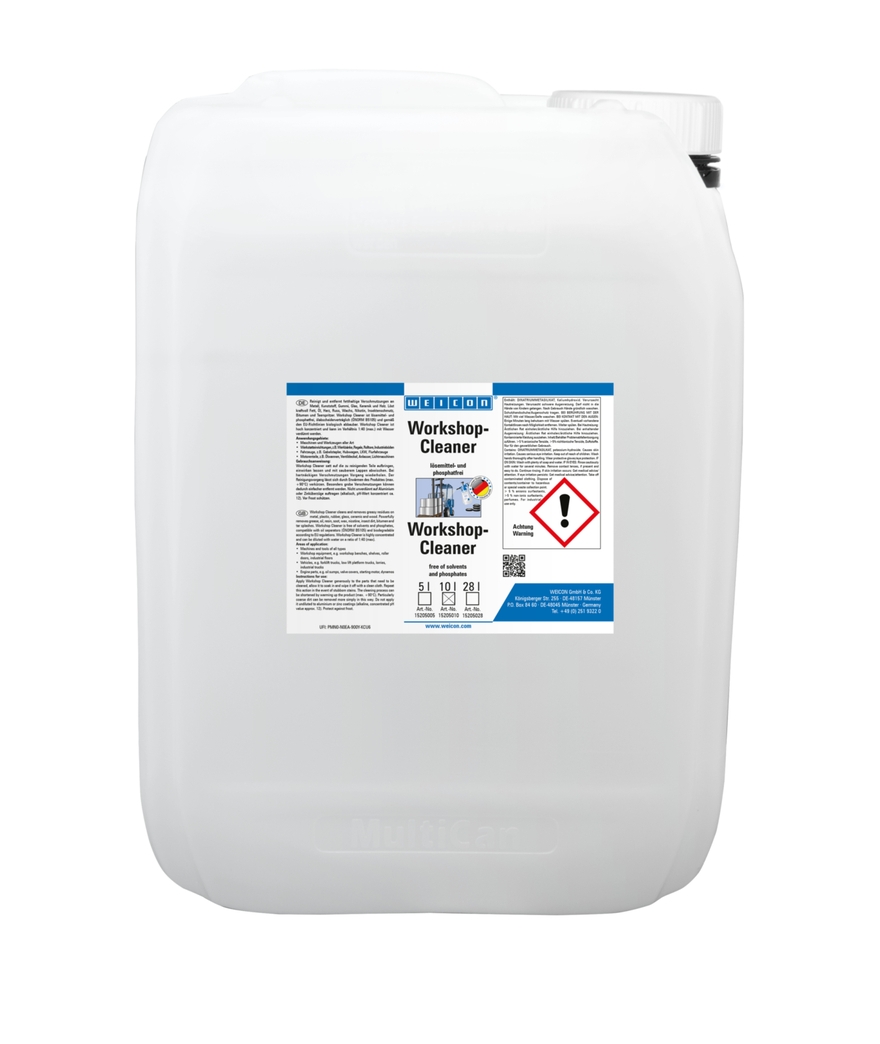 wcn15205010 - 10016798 WEICON Workshop-Cleaner (10 л) Универсальный щелочной очиститель концентрированный (1:40)