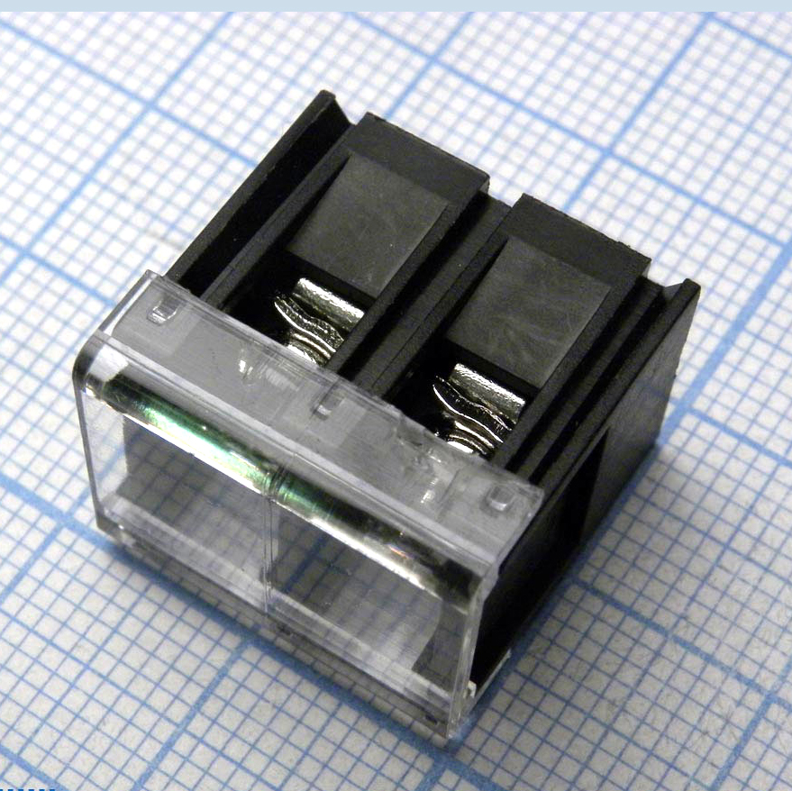 DG28C-B-02P-13-00A(H) - Барьерный клеммный блок 2 контакта. Серия DG28C-B