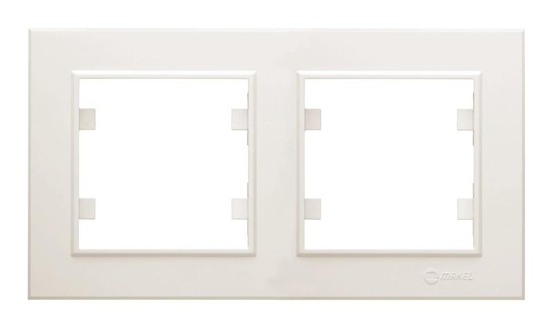 Рамка 2-м Karea горизонт. крем. 56010702