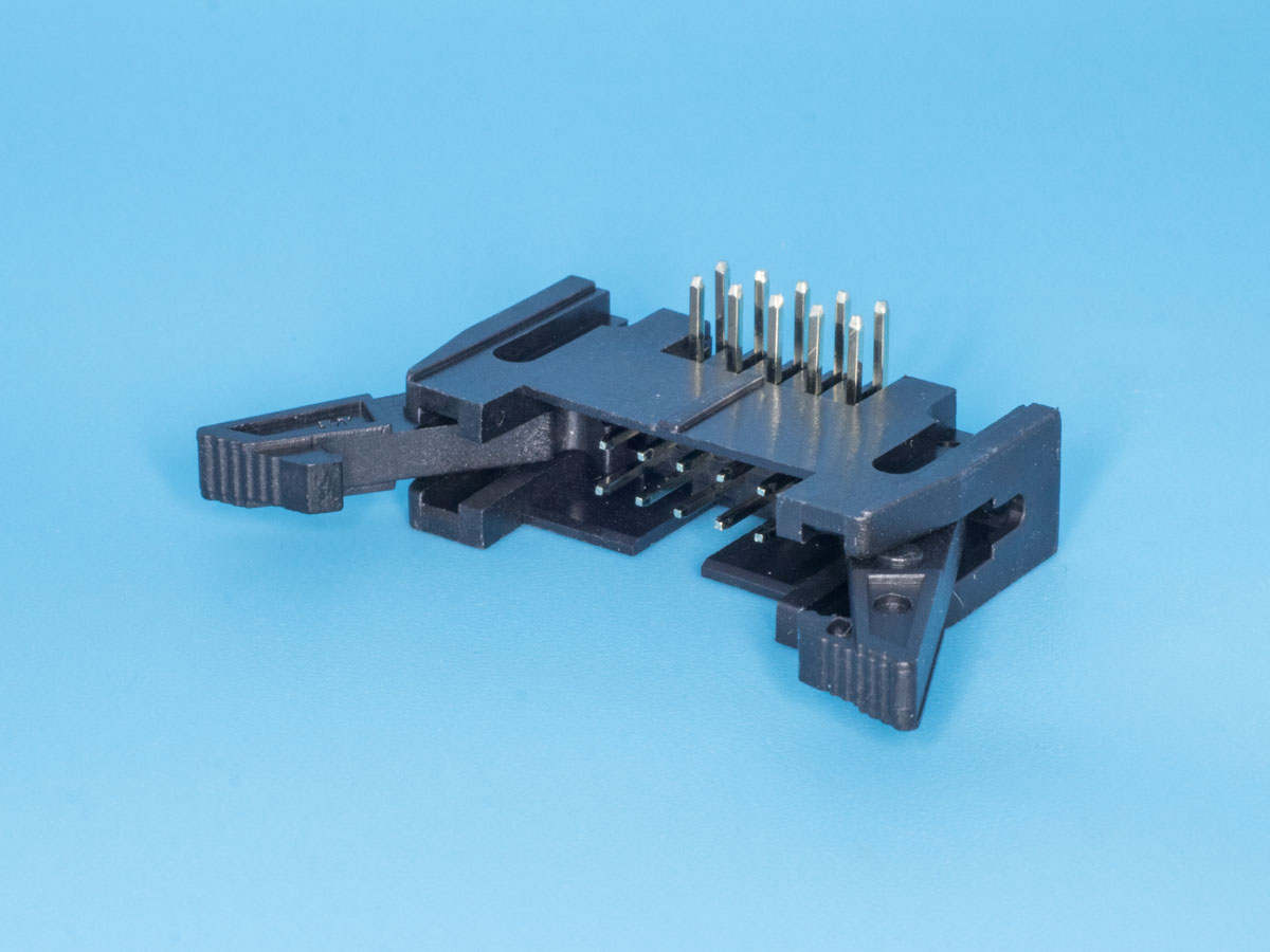 SCM-10R - Вилка на плату, угловой монтаж 10pin(2х5), шаг 2.54мм