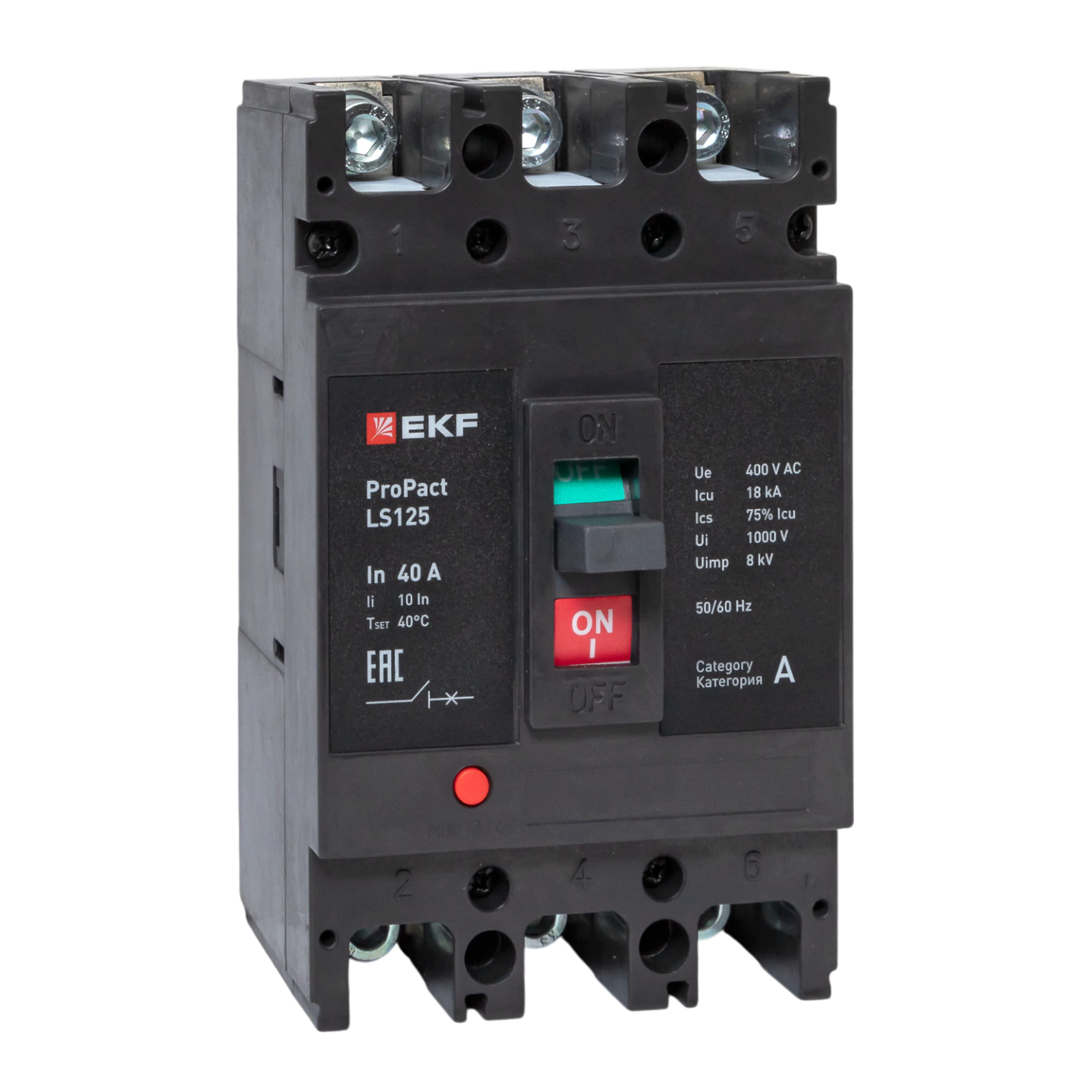 Автоматический выключатель LS125 18кА 3P 40А ProPact EKF