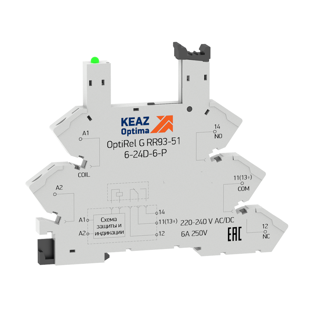 Розетка для реле OptiRel G RR93-51-6-24D-6-P 281160