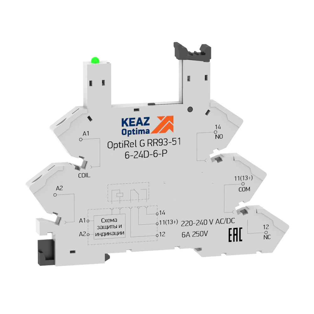 Розетка для реле OptiRel G RR93-51-220-240U-6-P 281163