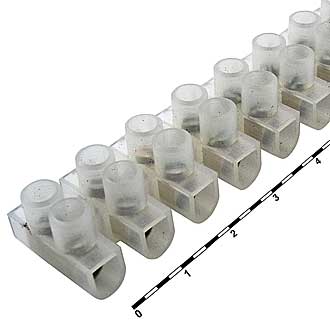 TBS-10A - Клеммная колодка винтовая 12 контактов, тип U, 10мм2, 10А 400В