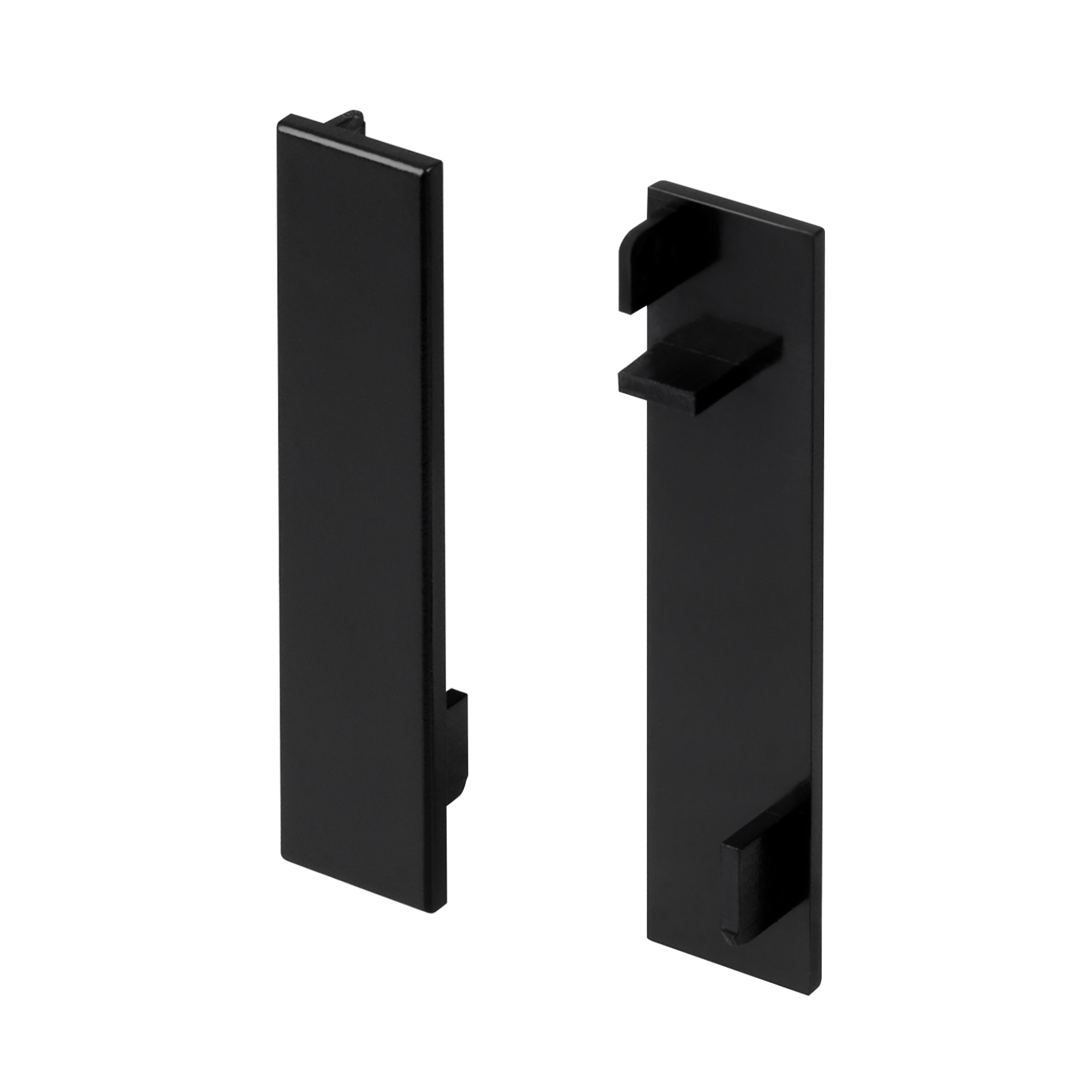 Заглушка PLINTUS-H54B BLACK 046166 - Пара глухих заглушек для профиля PLINTUS-H54B черного цвета. Материал пластик.  В комплекте 2 шт., цена за 1 комплект.