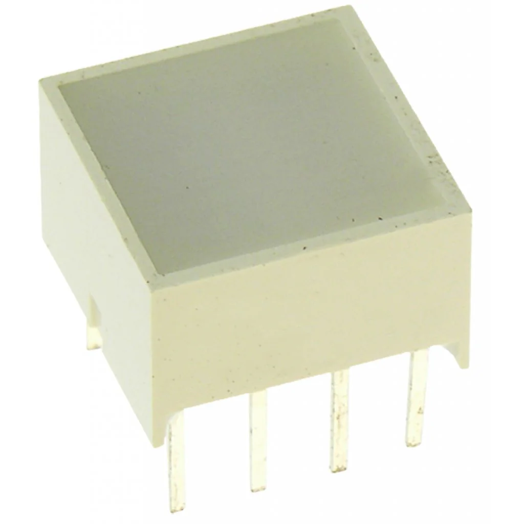 KB-2655EW - Светодиодный модуль 1хLEDх8,89х8,89мм/красный/625нм/20-60мкд/белый матовый