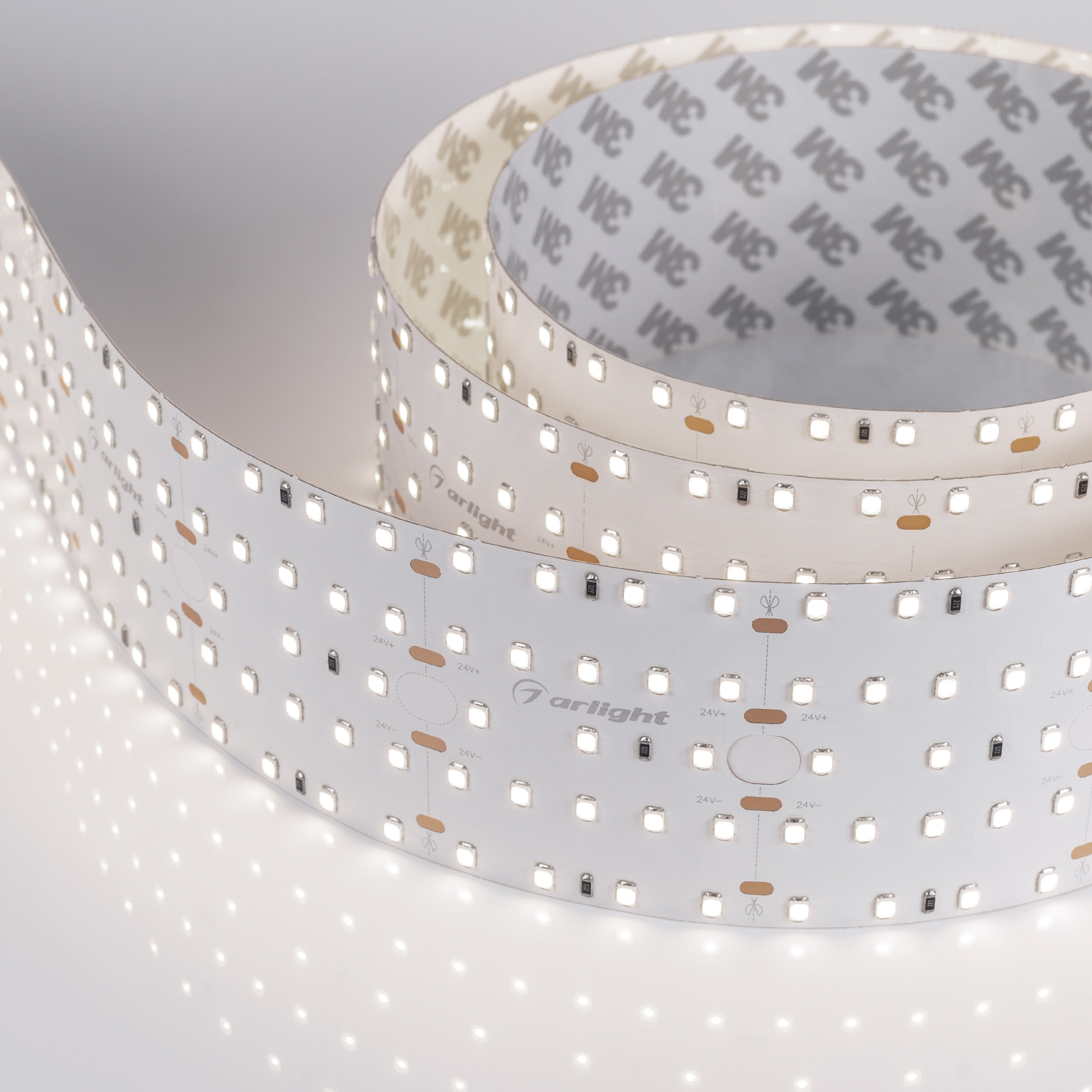 Лента S2-A420-59mm 24V Day4000 (30 W/m, IP20, 2835, 2.5m) 021207(2) - Светодиодная широкая лента (с монтажными отверстиями) S2-A420, открытая. Светодиоды 2835, 420 шт/м (1050 шт на 2.5 м), белая плата, ширина 59 мм, скотч 3M. Цвет ДНЕВНОЙ 4000 K, цветопер